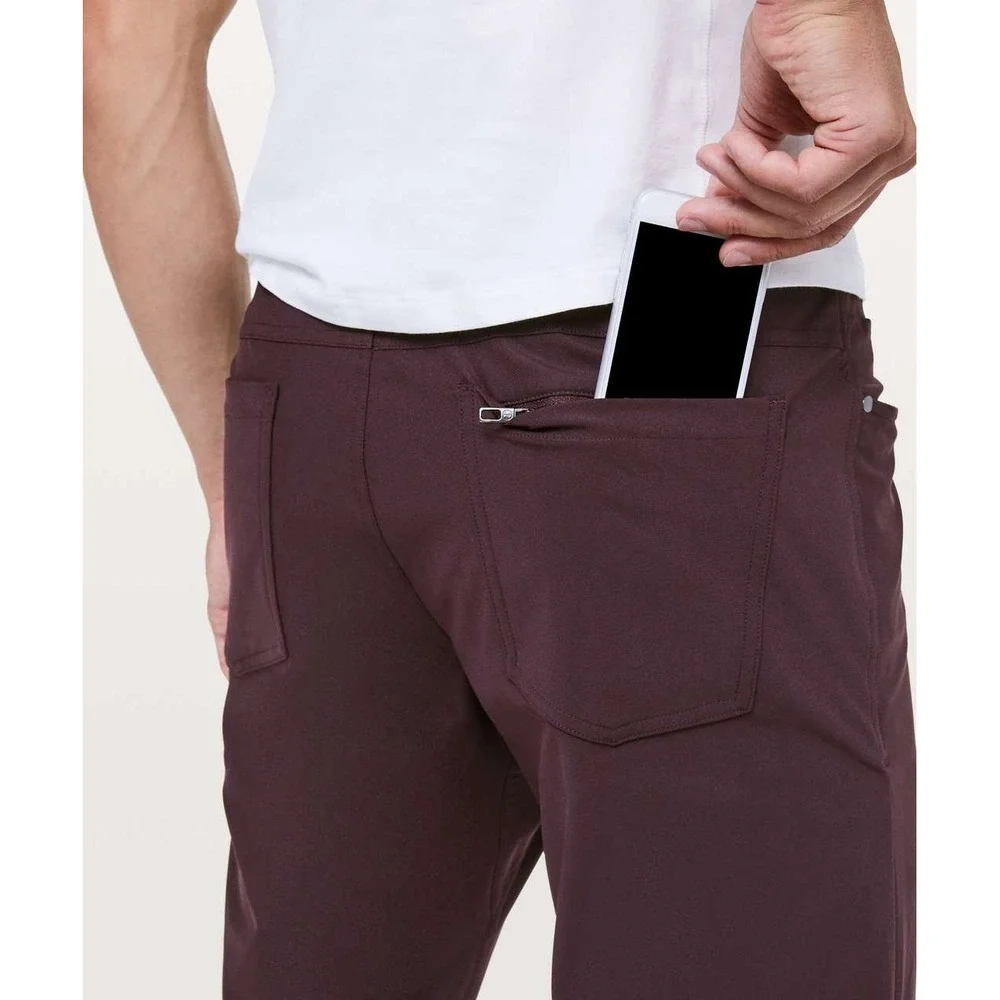 Lululemon ABC Pant‎ Slim Warpstreme Dark Red Maroon 5-Pocket Technical Pants 34